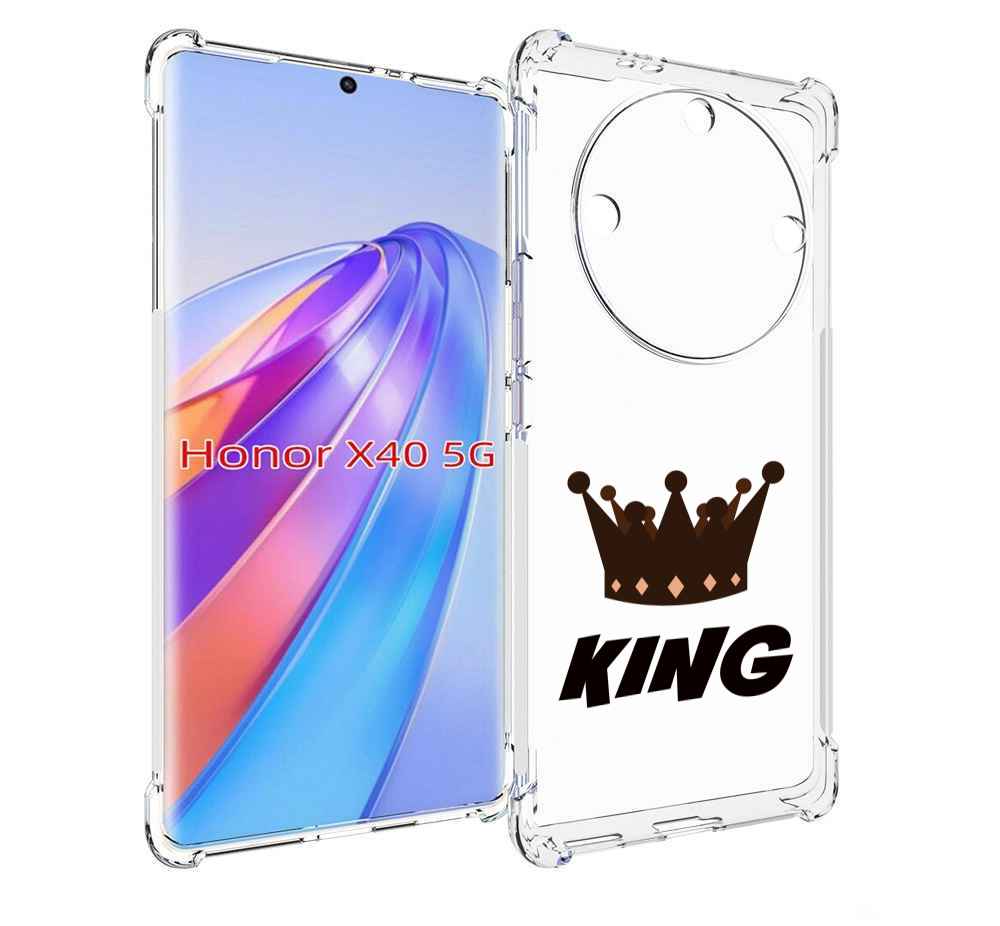 

Чехол MyPads корона-короля-черный для Honor X40, Прозрачный, Tocco