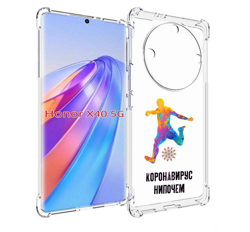 

Чехол MyPads коронавирус-нипочем для Honor X40, Прозрачный, Tocco