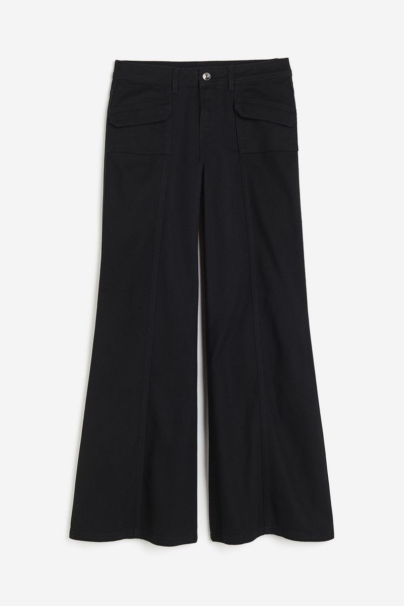 

Брюки женские H&M 1216001 черные 48 EU, Черный, 1216001