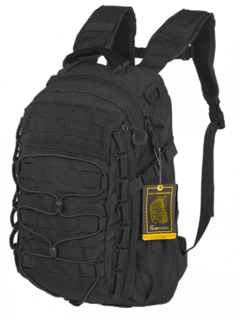 Рюкзак штурмовой Gongtex Ghost Ii Hexagon Backpack 22,5 л black