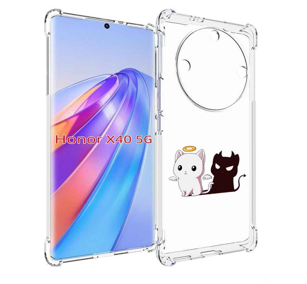 

Чехол MyPads котик-с-злой-тенью для Honor X40, Прозрачный, Tocco