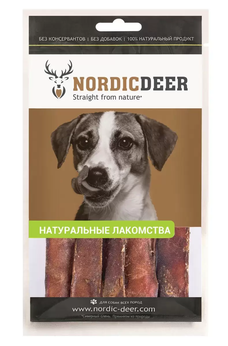 Лакомство для собак Nordic Deer Говяжьи палочки, 100 г