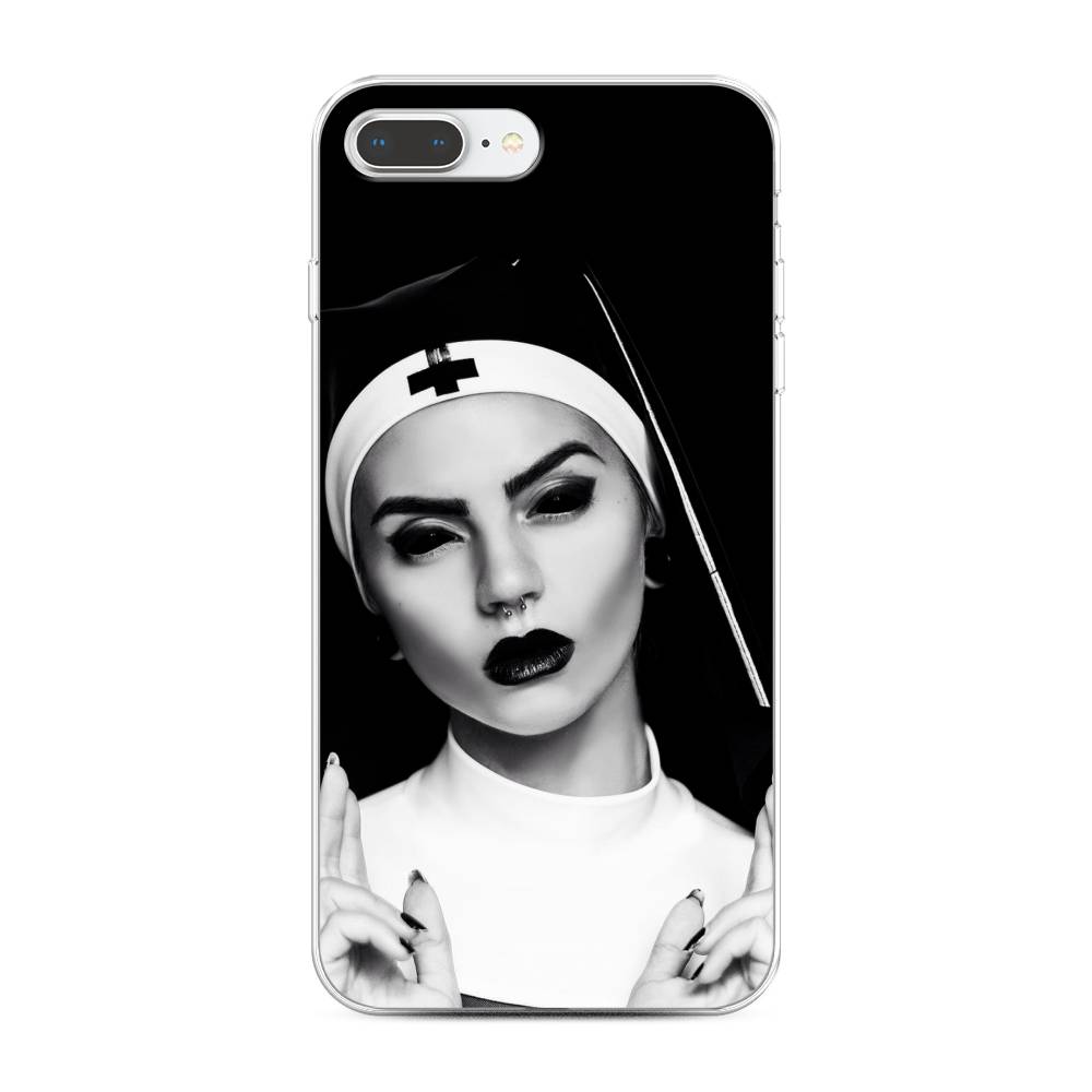 

Чехол Awog на Apple iPhone 8 Plus / Айфон 8 Plus "Черная монашка", Разноцветный, 10950-9