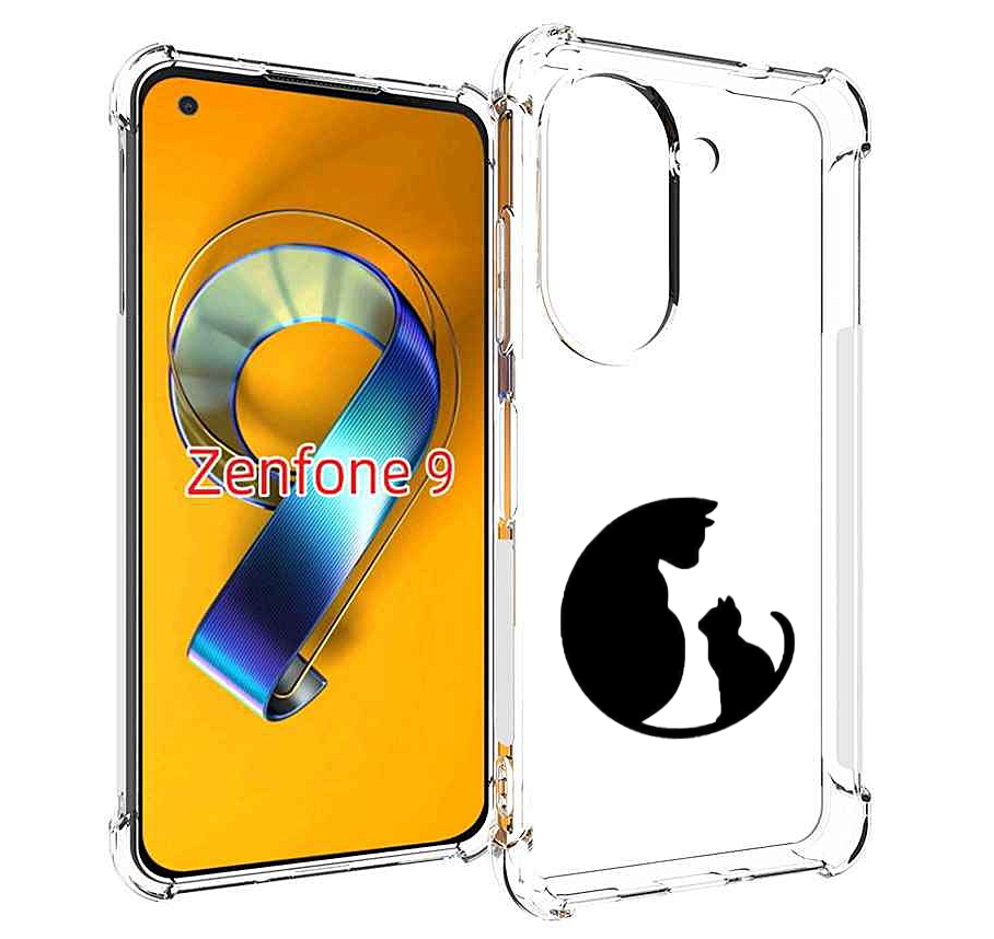 

Чехол MyPads коты в полукруге для Asus Zenfone 9 (AI2202), Прозрачный, Tocco
