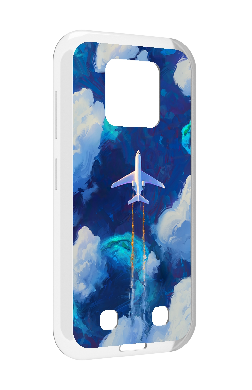

Чехол MyPads самолет-в-небе-рисунок для Oukitel WP18, Прозрачный, Tocco