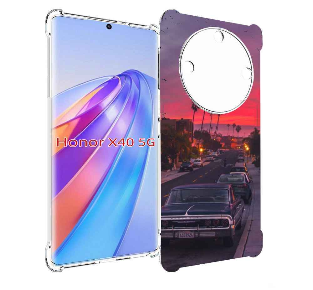 

Чехол MyPads красивая дорога америки для Honor X40, Прозрачный, Tocco