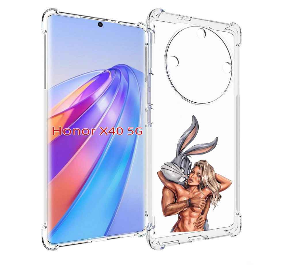 

Чехол MyPads красивая-девушка-с-бак-банни женский для Honor X40, Прозрачный, Tocco