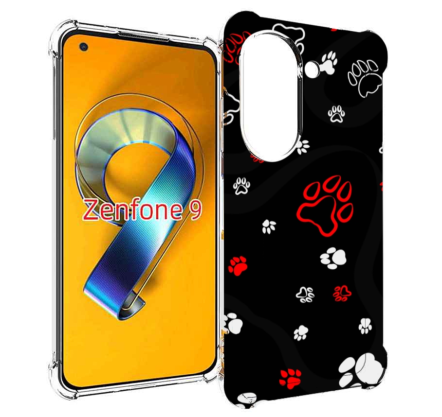 

Чехол MyPads кошачьи-лапки для Asus Zenfone 9 (AI2202), Прозрачный, Tocco