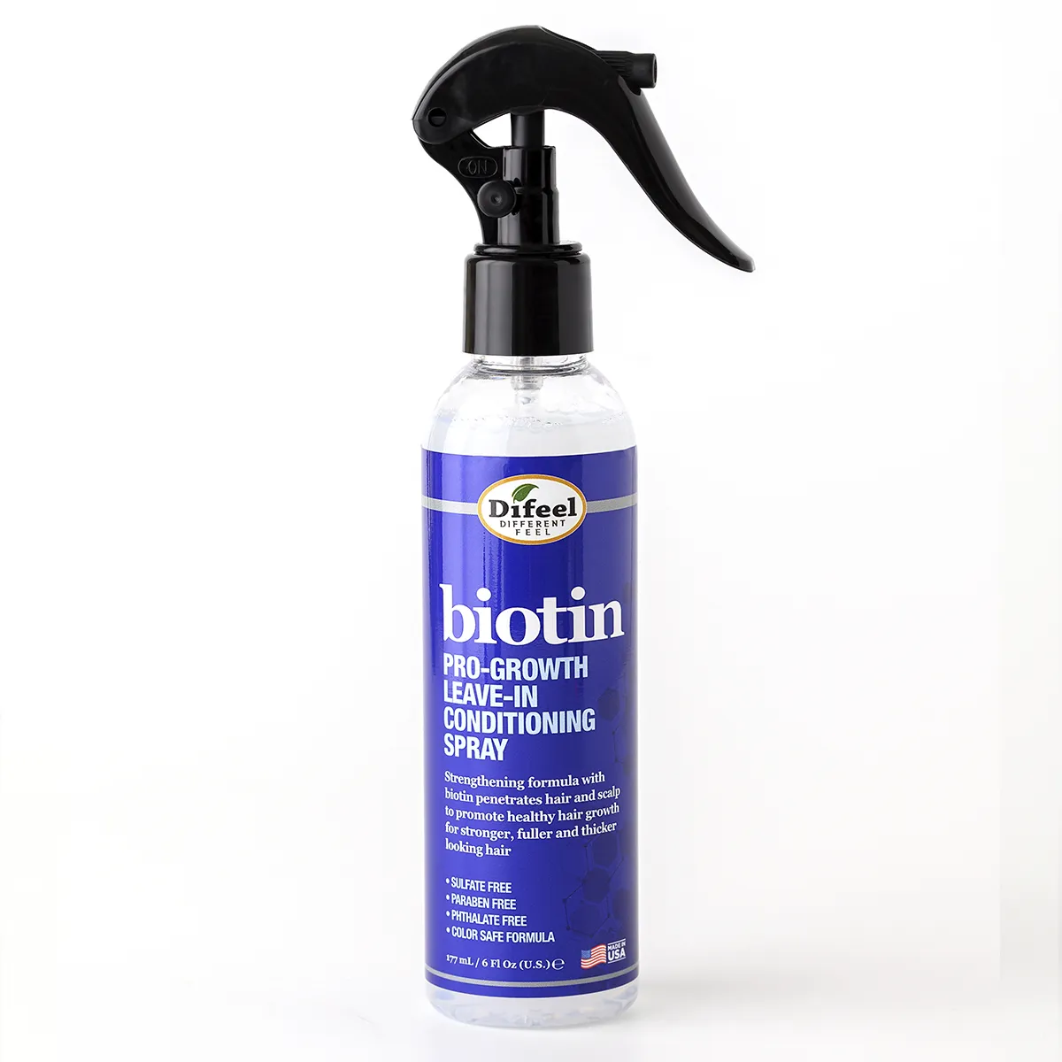 

Спрей для волос Difeel Biotin Pro-growth Leave-in Spray Кондиционирующий с биотином 177 мл