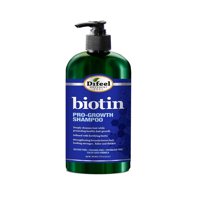 Шампунь для роста волос Difeel Biotin Pro-growth Shampoo 12 oz с биотином 354,9 мл