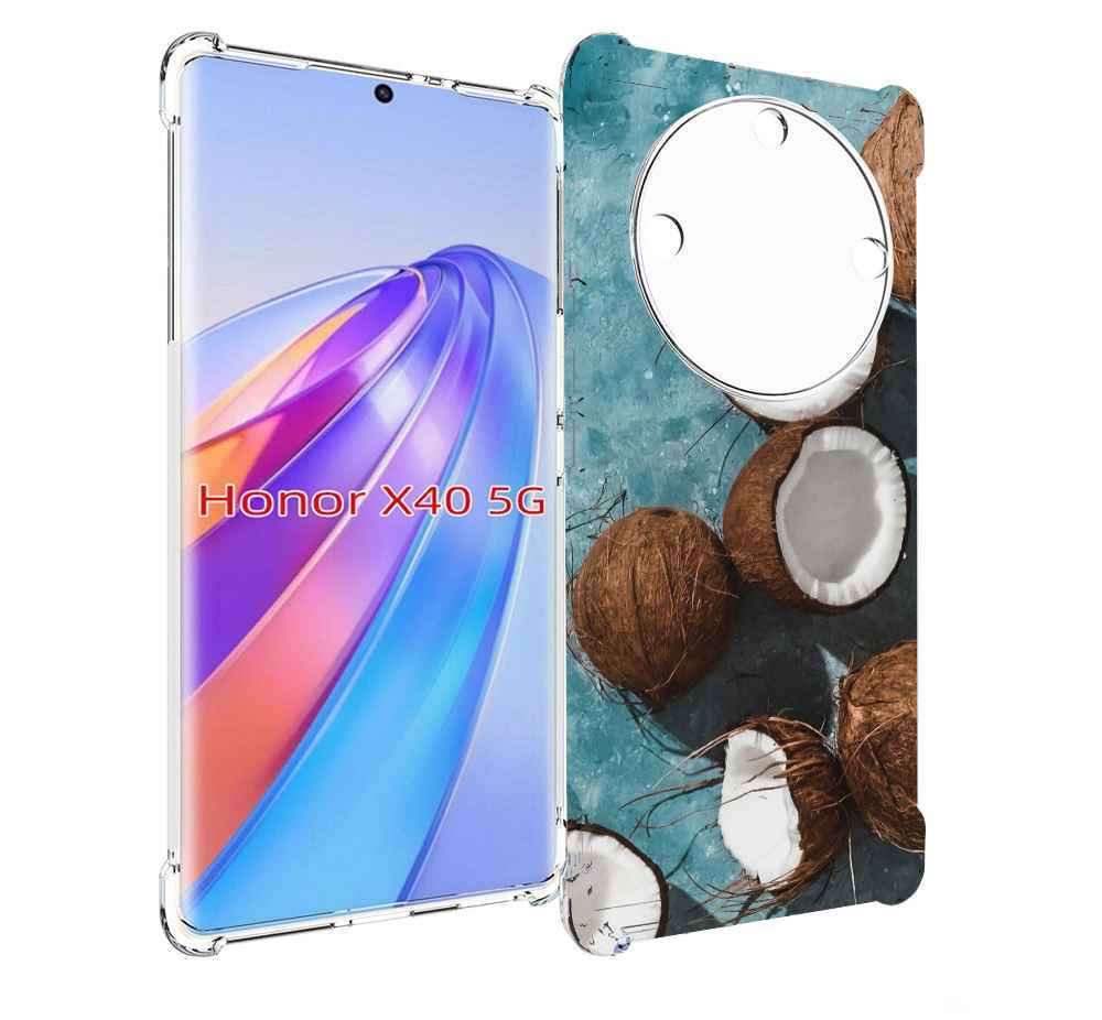 

Чехол MyPads красивые-кокосы для Honor X40, Прозрачный, Tocco