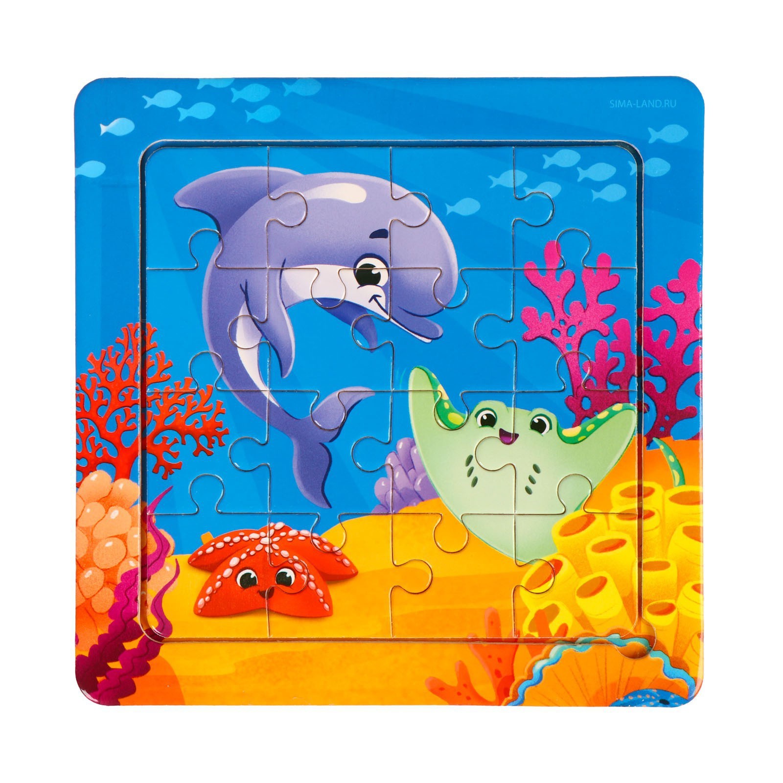 

Пазл Лесная мастерская Морской мир, 14 см х 14 см