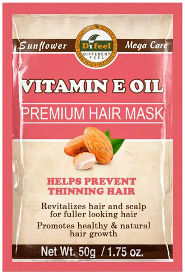 Премиальная маска для волос Difeel Vitamin E Oil Premium с витамином Е саше,50 г ринзасип с витамином c пор саше апельсин 5г 10
