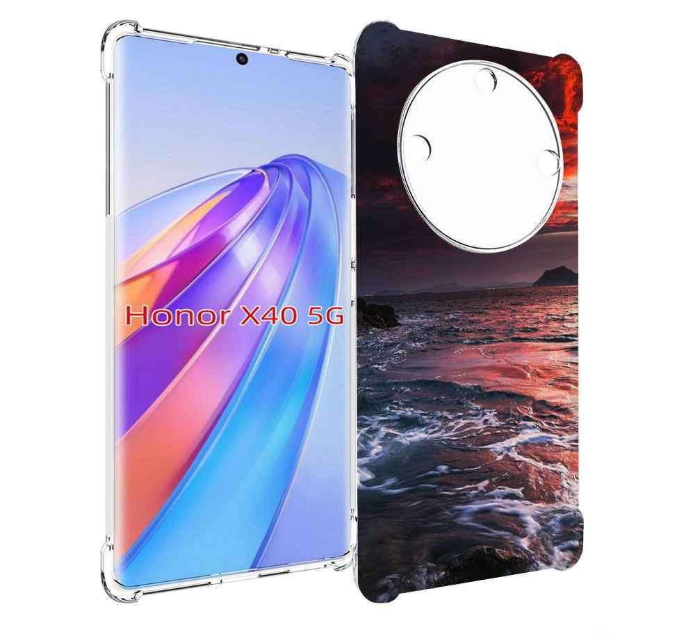

Чехол MyPads красивый залив для Honor X40, Прозрачный, Tocco