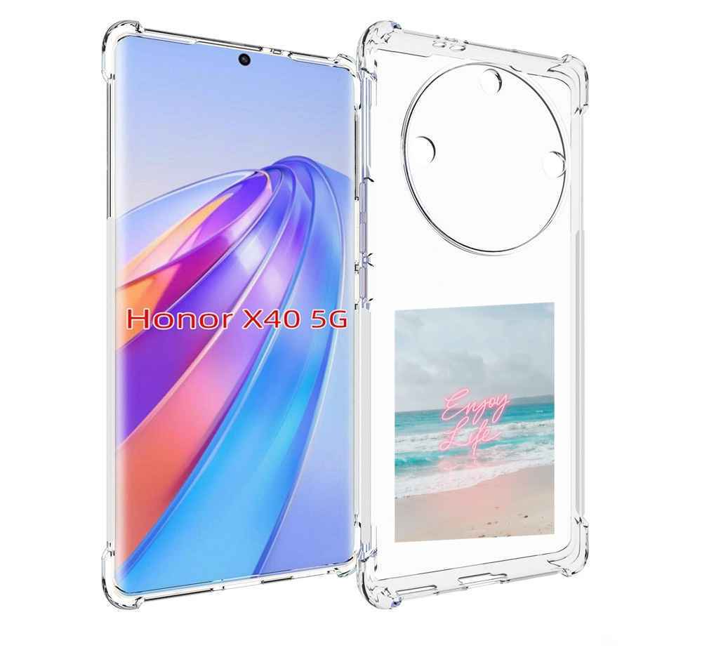 

Чехол MyPads красивый пляж для Honor X40, Прозрачный, Tocco