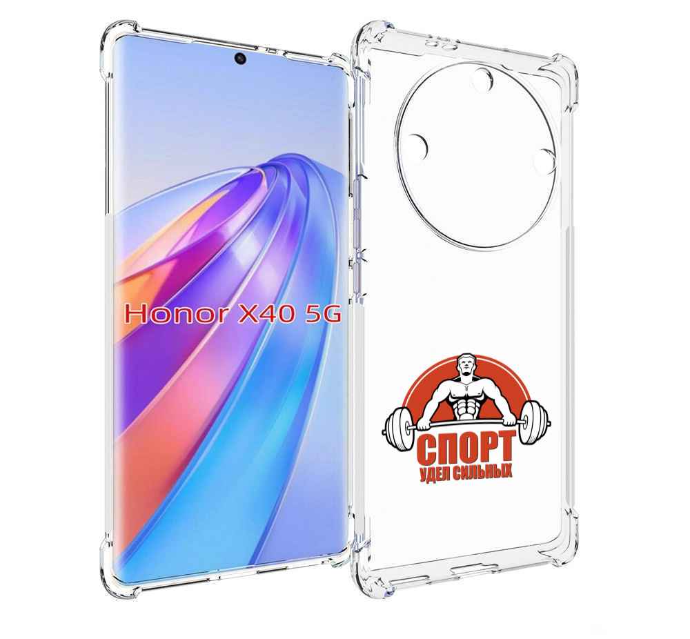 

Чехол MyPads бодибилдинг спорт для Honor X40, Прозрачный, Tocco