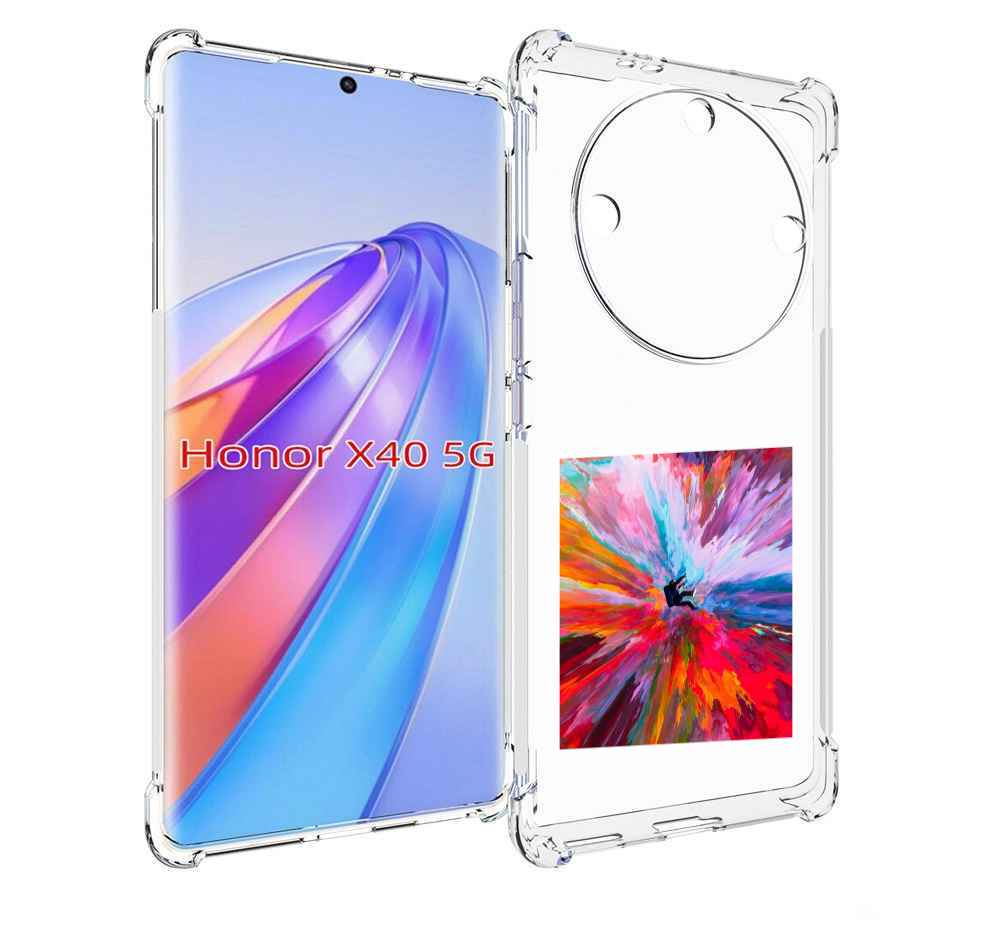 

Чехол MyPads красочный астранавт для Honor X40, Прозрачный, Tocco