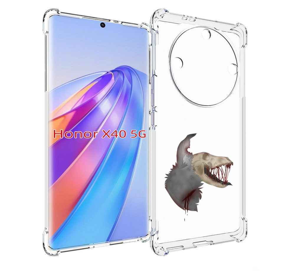 

Чехол MyPads кровавый-череп для Honor X40, Прозрачный, Tocco