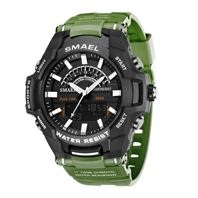 

Наручные часы мужские SMAEL SM8028 зеленые, SM8028