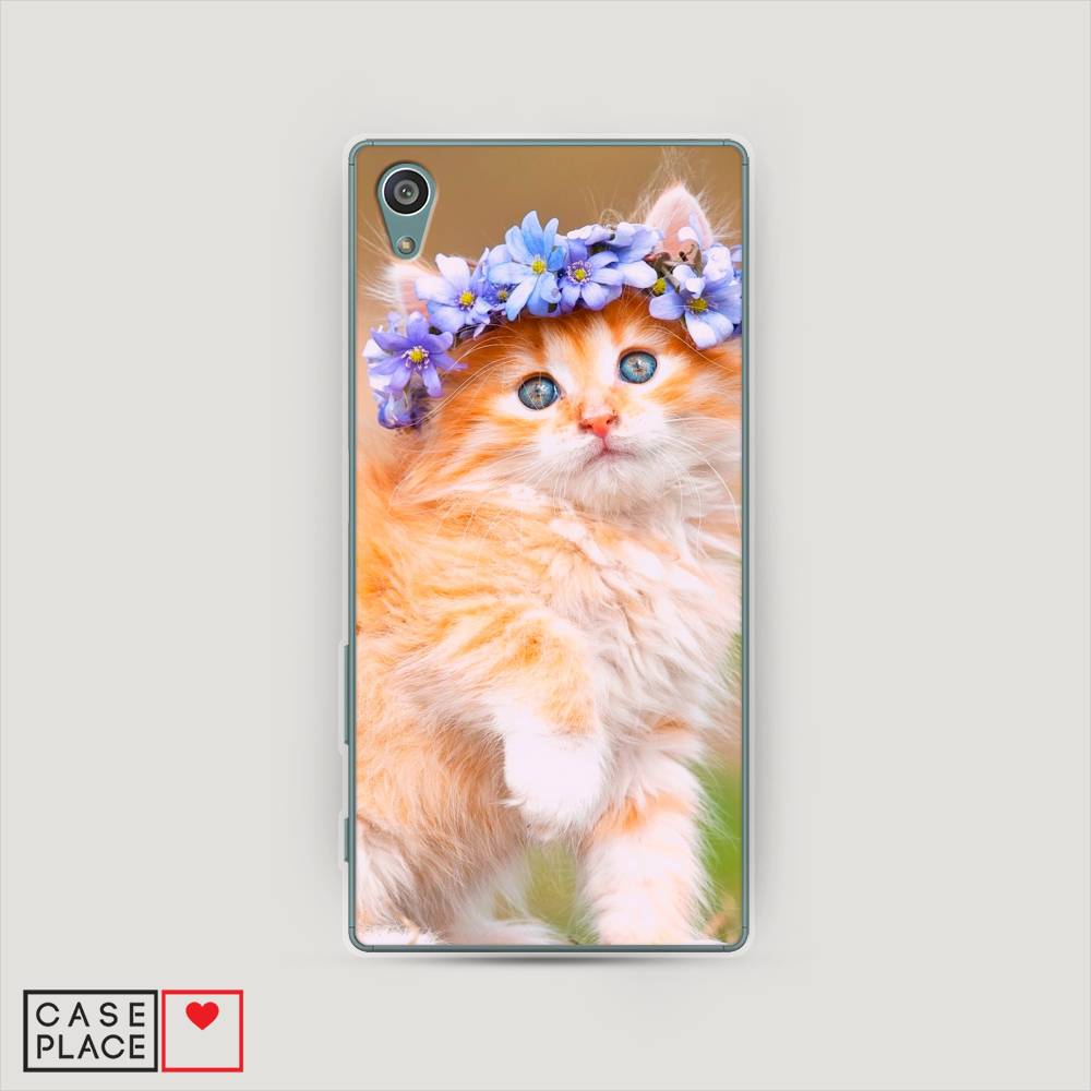 

Чехол Awog на Sony Xperia Z5 (Z5 Dual) "Рыжий кот в венке", Разноцветный, 52150-1