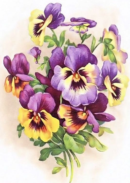 

Рисунок на ткани «Букет»