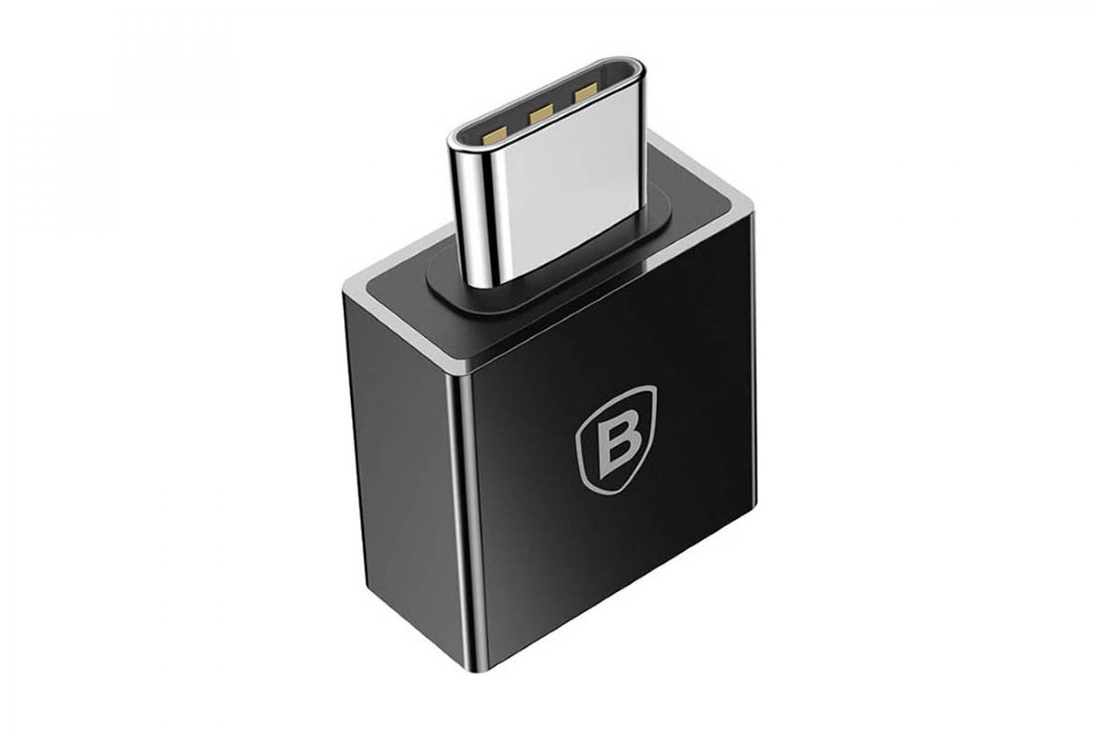 

Переходник Baseus OTG с USB (F) на TypeC CATJQ-B01 Black