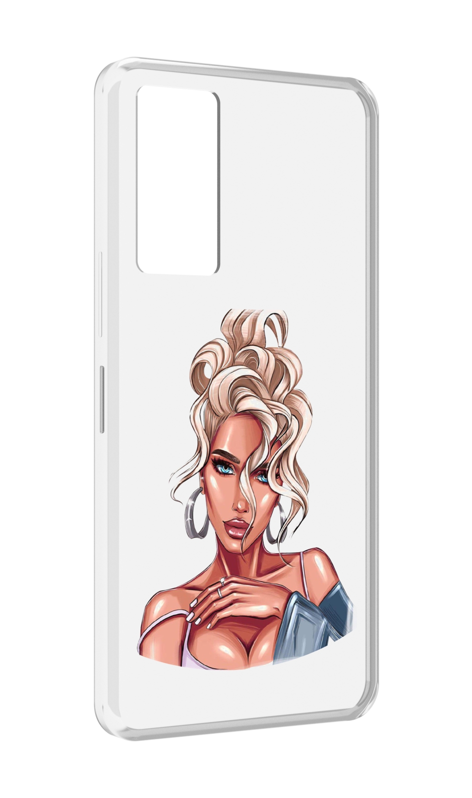 

Чехол MyPads красивая-блондинка женский для Infinix Note 11, Прозрачный, Tocco