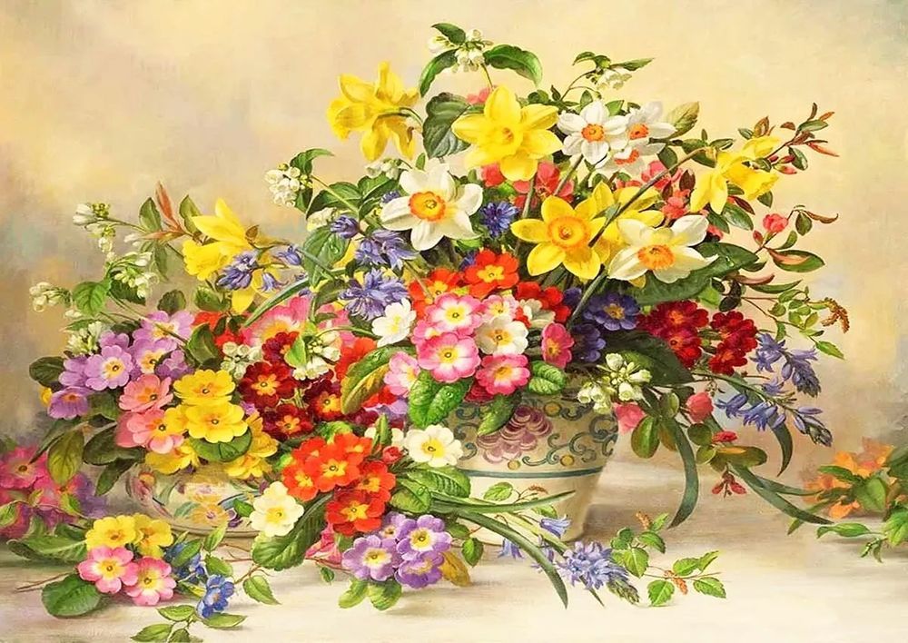

Рисунок на ткани «Букет»