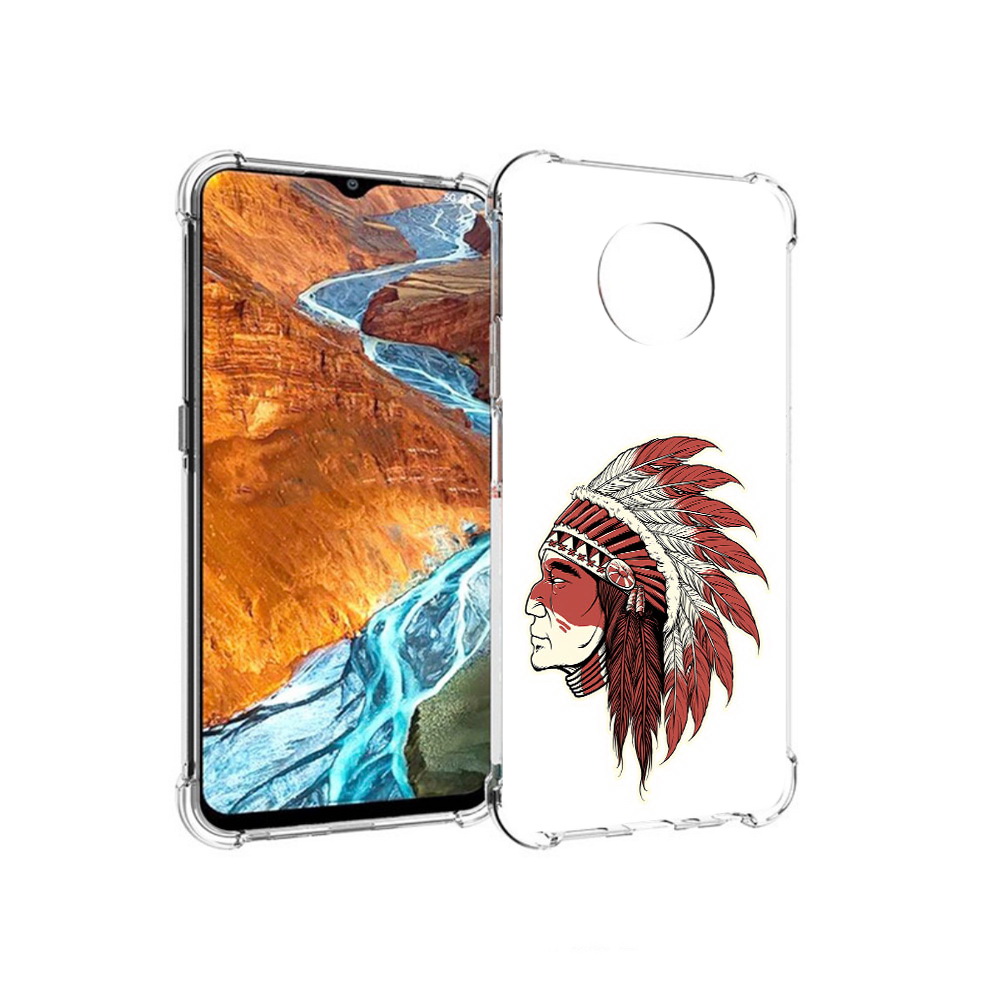 

Чехол MyPads Tocco для Nokia G300 красный индеец (PT224563.108.411), Прозрачный, Tocco