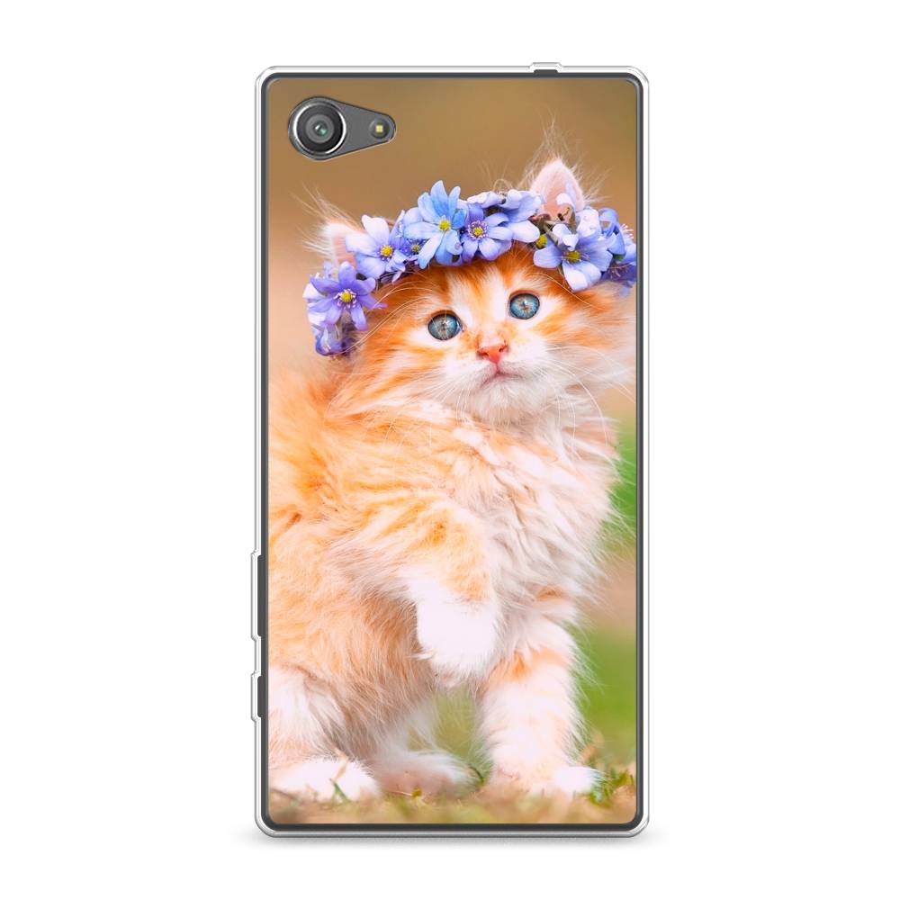 

Чехол Awog на Sony Xperia Z5 compact "Рыжий кот в венке", Разноцветный, 52250-1