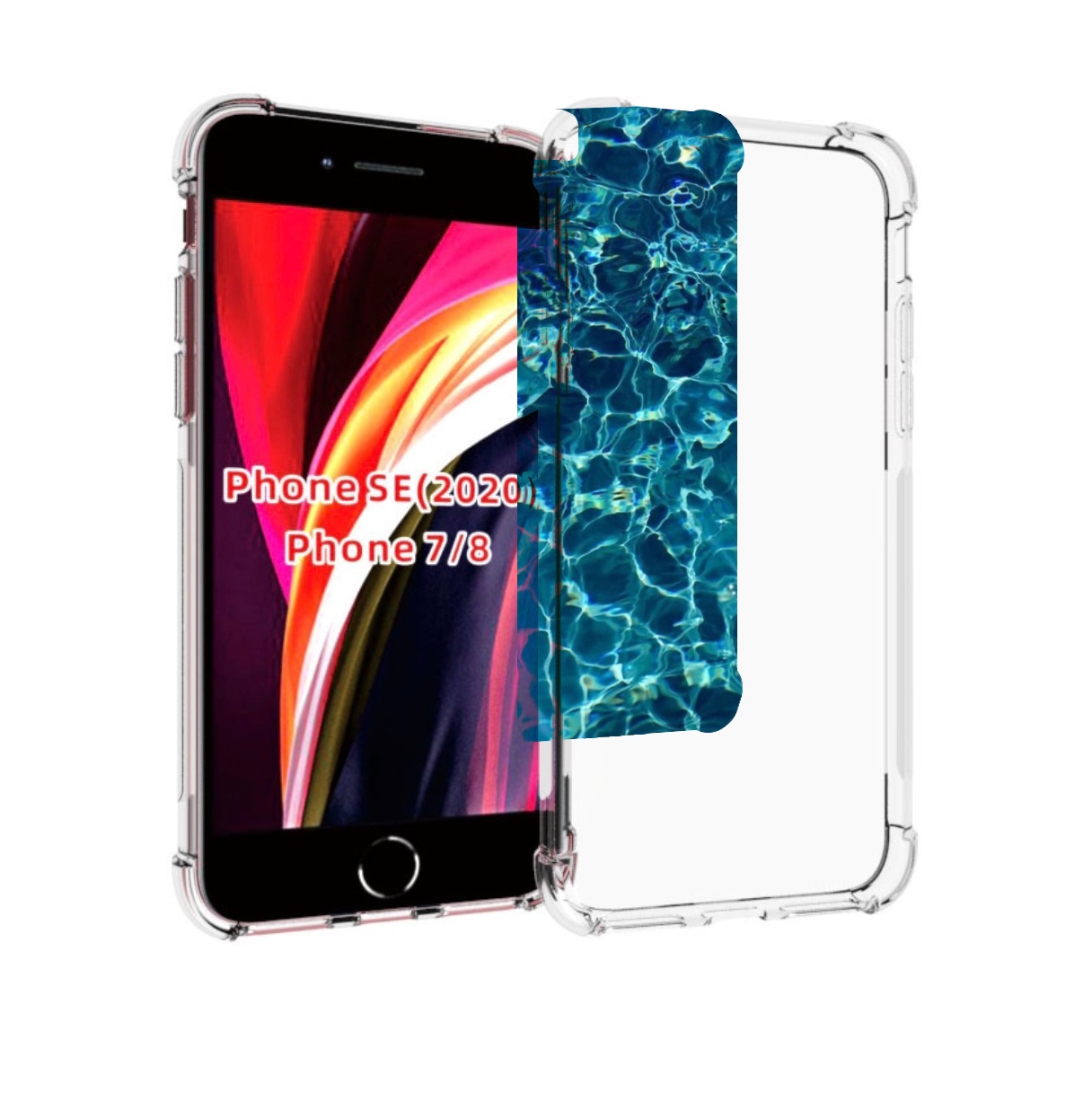 

Чехол MyPads красивая голубая вода для iPhone 7 4.7 / iPhone 8 / iPhone SE 2 (2020), Прозрачный, Tocco