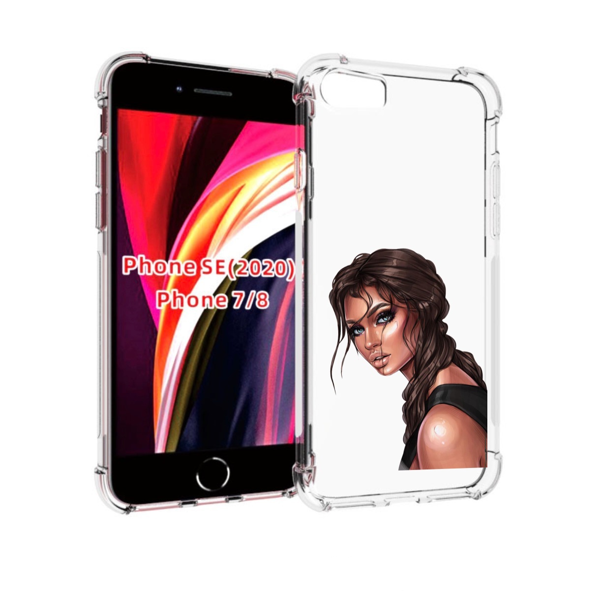 

Чехол MyPads красивая-девушка-в-черной-майке женский для iPhone 7 4.7 / iPhone 8, Прозрачный, Tocco