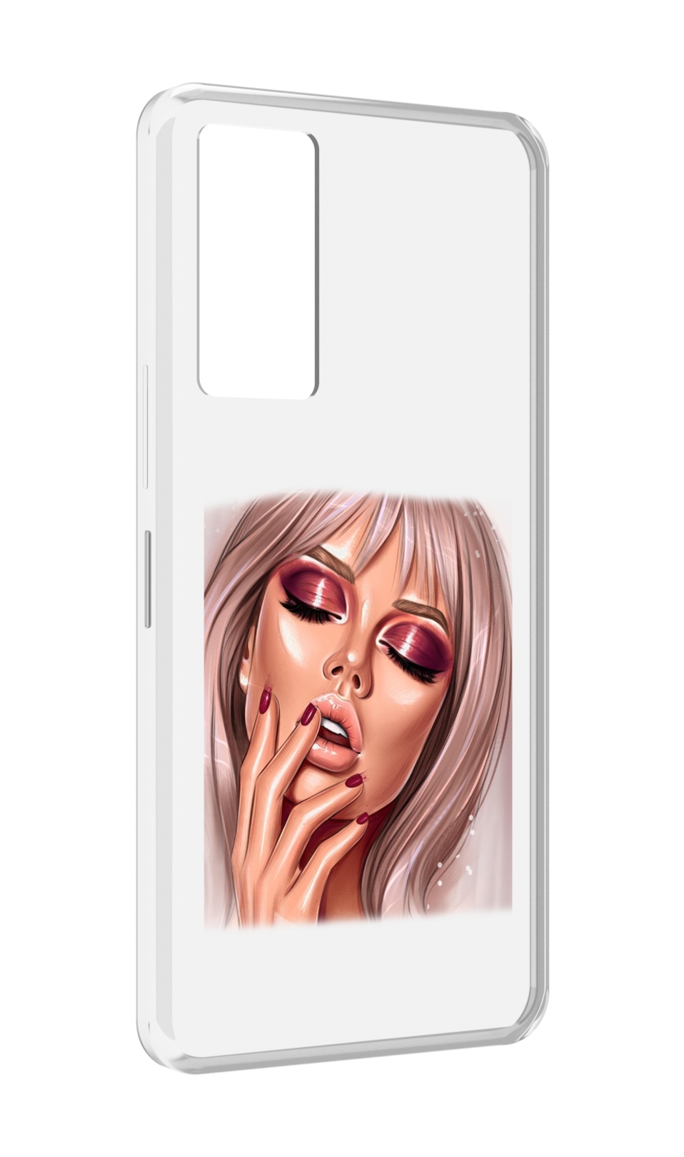 

Чехол MyPads красивый-портрет-девушки женский для Infinix Note 11, Прозрачный, Tocco