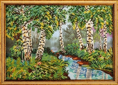 

Радуга бисера Березовая роща, 27*38 см