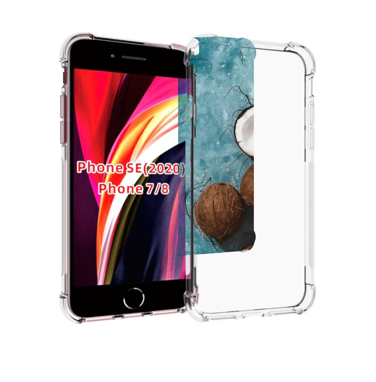 

Чехол MyPads красивые-кокосы для iPhone 7 4.7 / iPhone 8 / iPhone SE 2 (2020), Прозрачный, Tocco