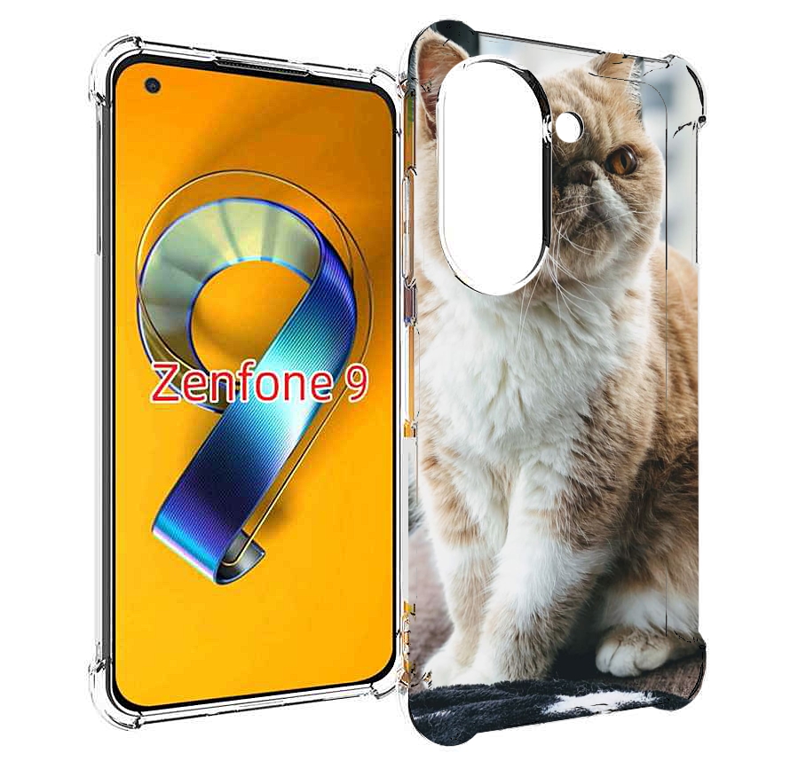 Чехол MyPads кошка экзот для Asus Zenfone 9 (AI2202)