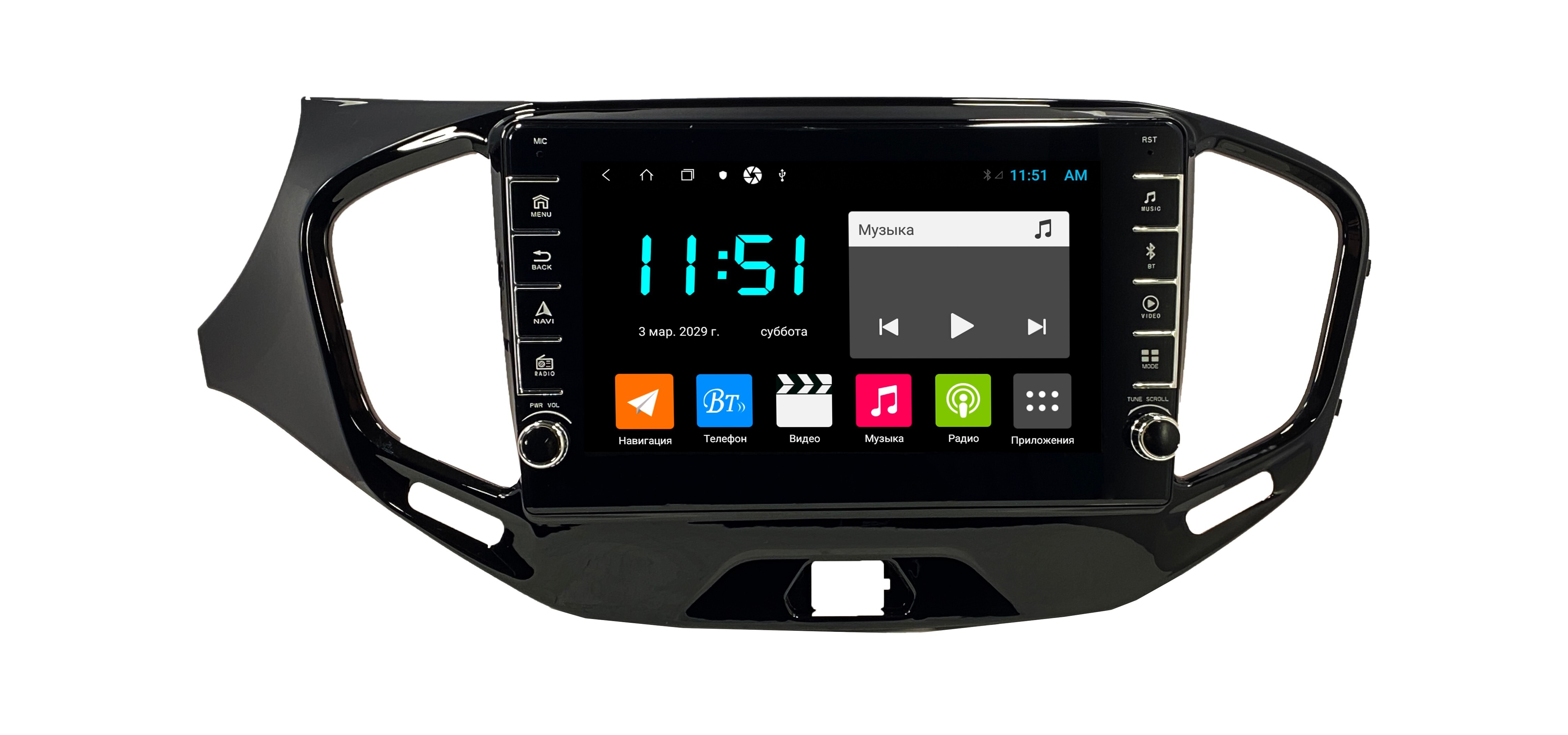 Штатная автомагнитола Zenith Lada Vesta 464GB с крутилками Android 12 Мультируль 3254900₽