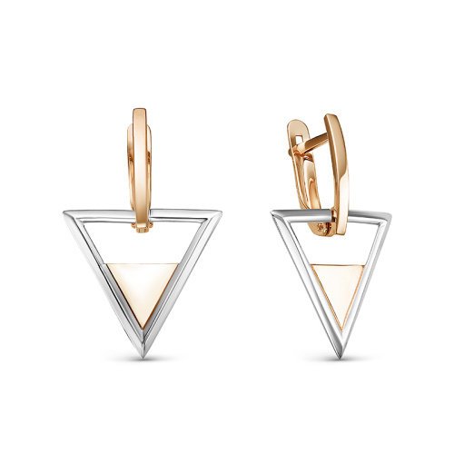 

Серьги подвески из комбинированного золота Yahont 229949, 229949