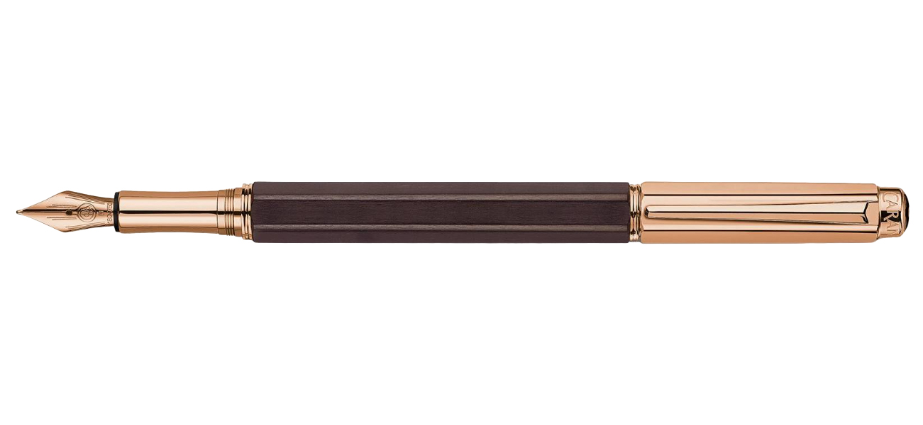

Перьевая ручка Caran d'Ache Varius Ebony Rose Gold перо F 4490.132