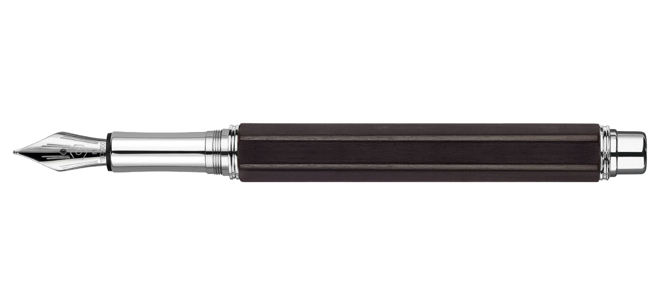 

Перьевая ручка Caran d'Ache Varius Ebony Silver Plated перо F 4490.076