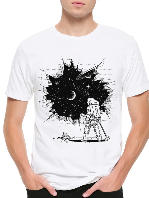 

Футболка мужская Dream Shirts с Космонавтом белая S, Белый, с Космонавтом