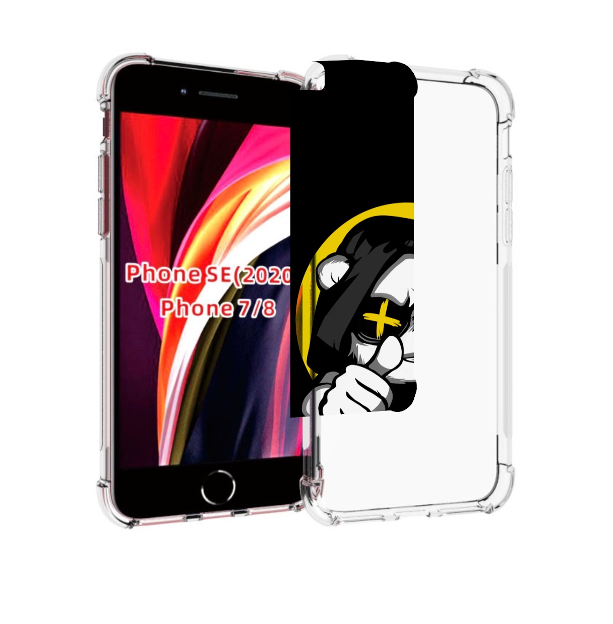 

Чехол MyPads крутая пандочка ок для iPhone 7 4.7 / iPhone 8 / iPhone SE 2 (2020), Прозрачный, Tocco