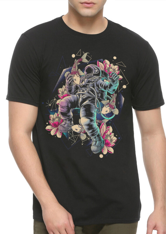 

Футболка мужская Dream Shirts с Космонавтом черная M, Черный, с Космонавтом