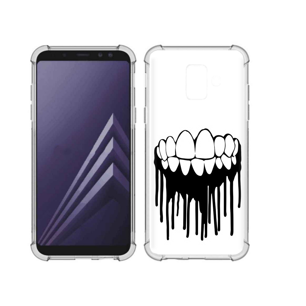 

Чехол MyPads Tocco для Samsung Galaxy A6 (2018) зубы (PT111558.582.372), Прозрачный, Tocco