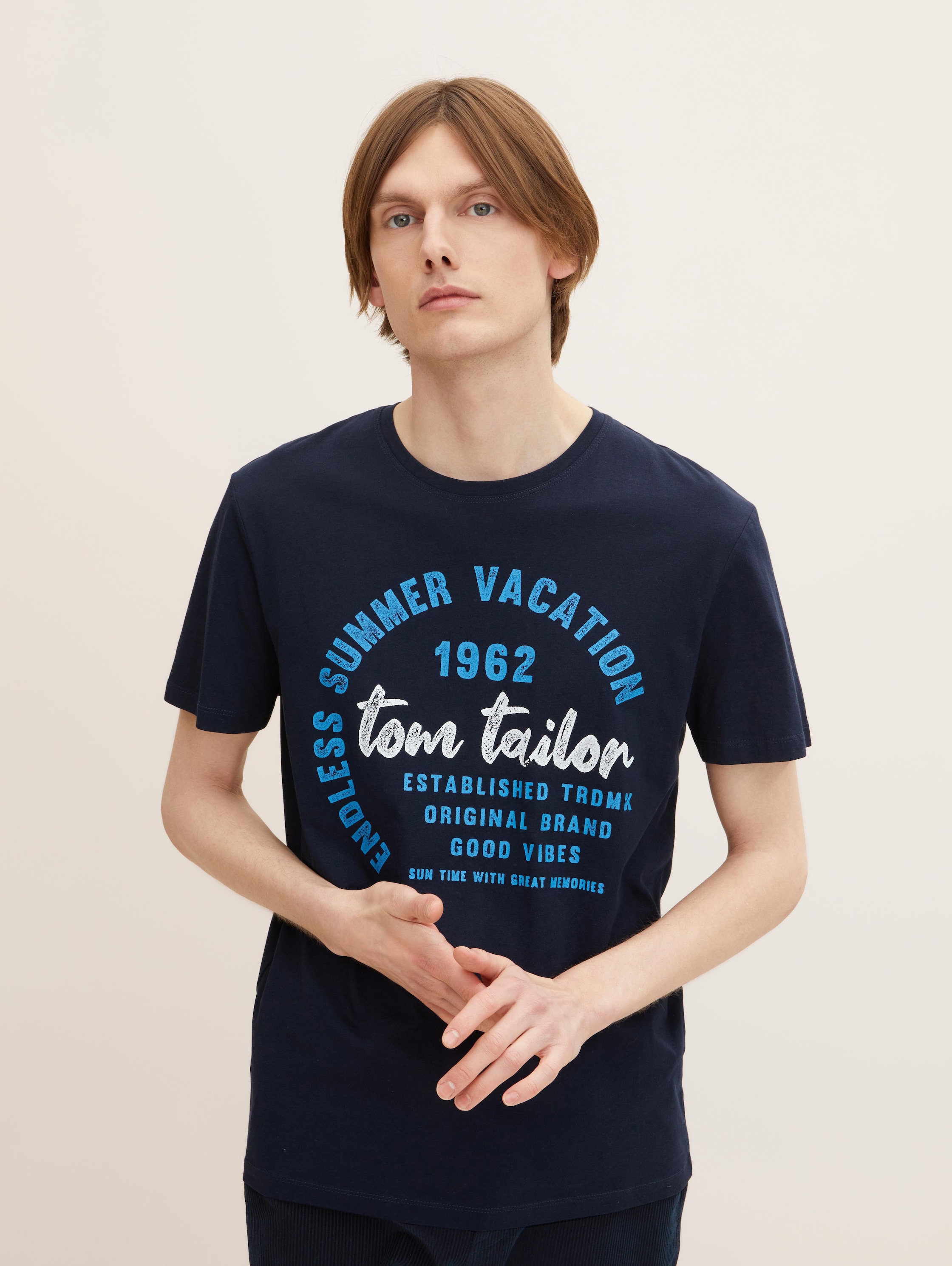 

Футболка мужская TOM TAILOR 1031617 синяя XL, 1031617