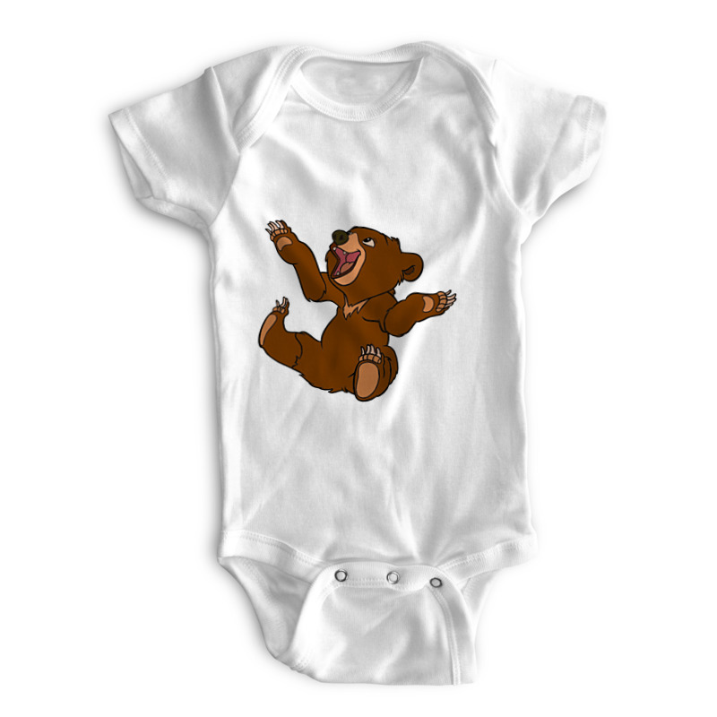 

Боди детское Printio Медвеженок белый р. 68, Медвеженок