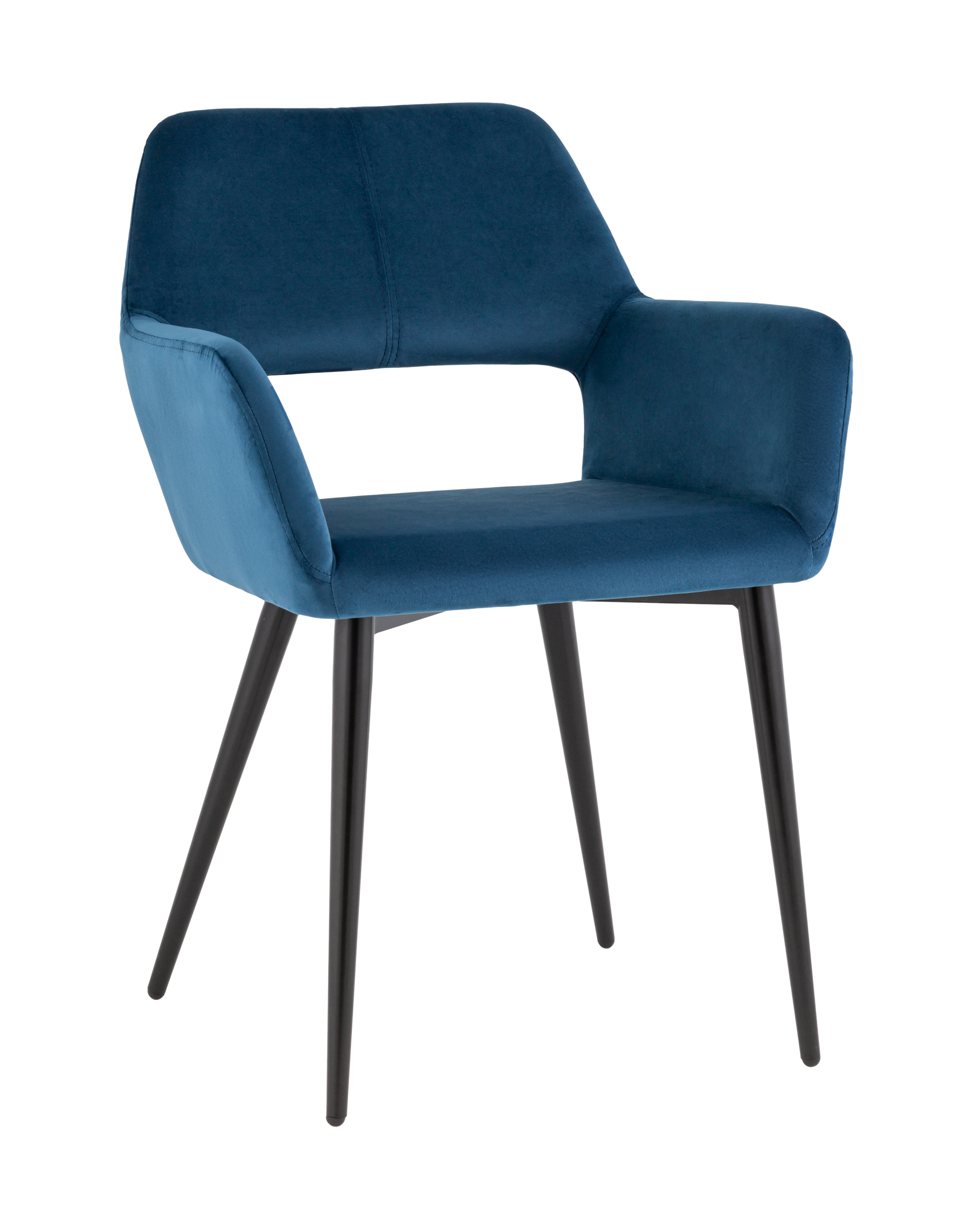 фото Стул для кухни денди велюр синий stool group