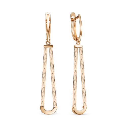 

Серьги подвески из желтого золота Yahont 230046, 230046