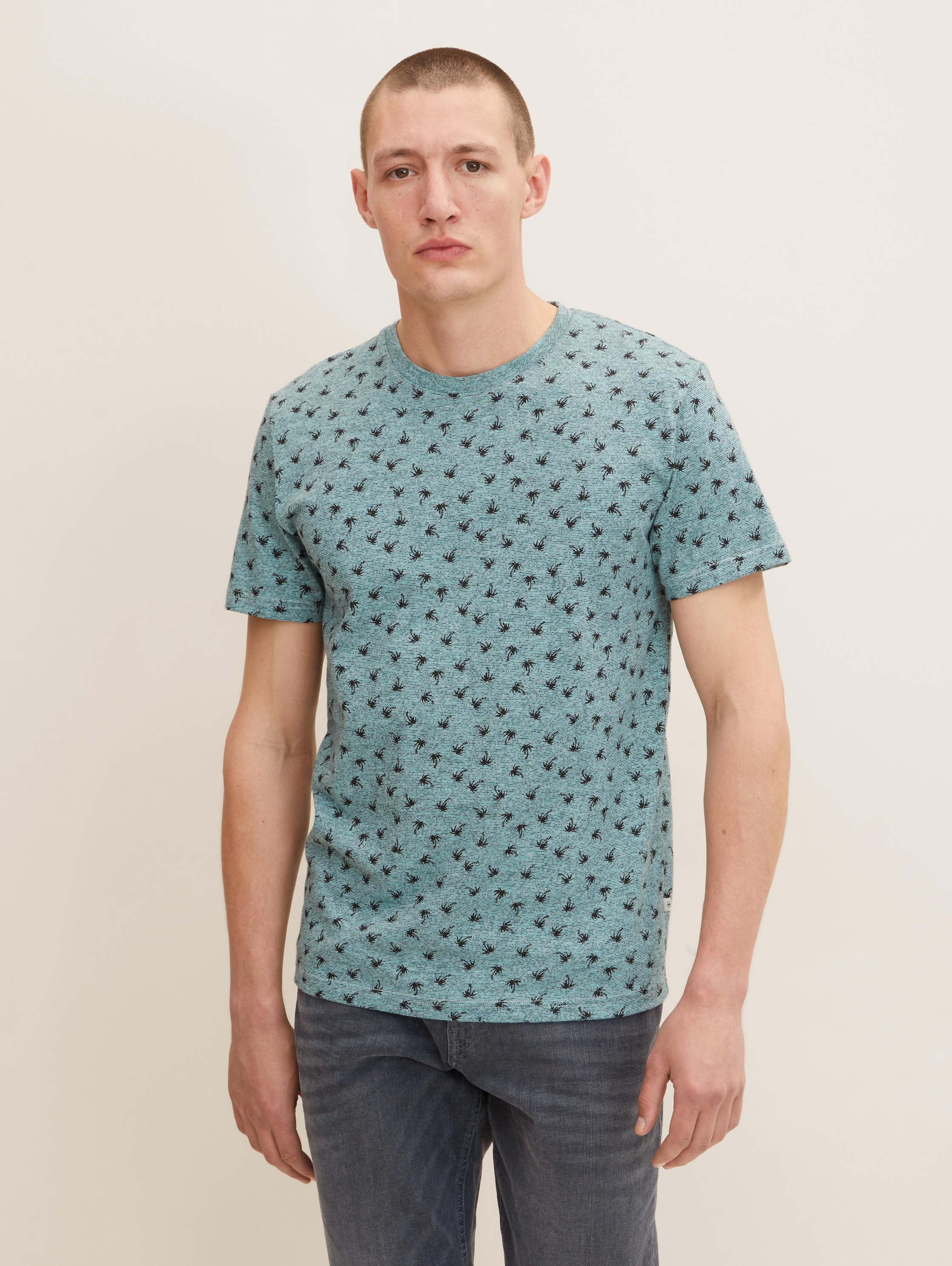 

Футболка мужская TOM TAILOR 1031585 бирюзовая 2XL, 1031585