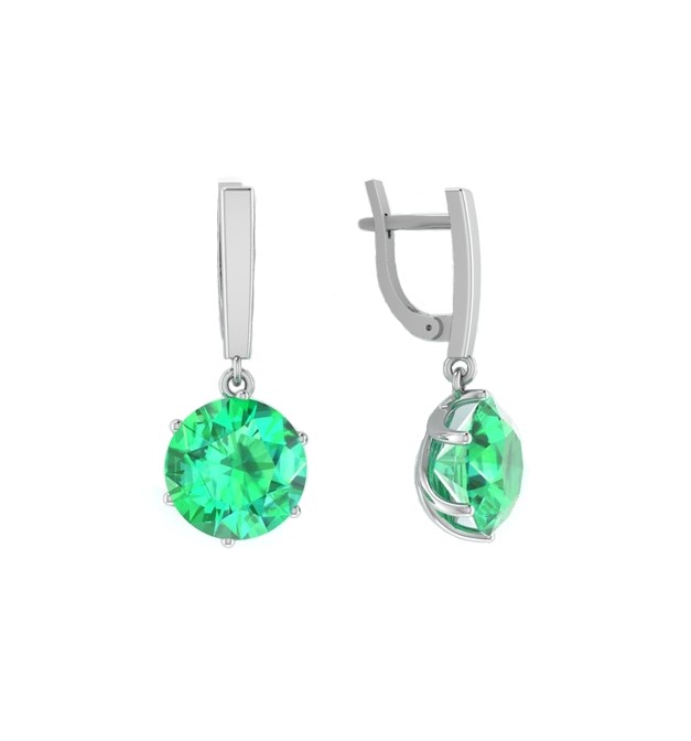 

Серьги из серебра с ониксом Яхонт Ювелирный 230509, 230509